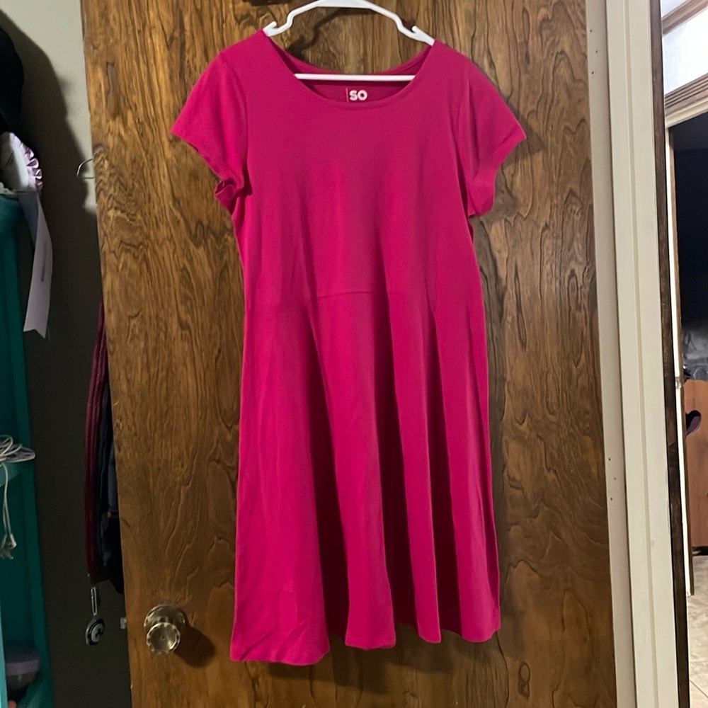 Hot pink dress